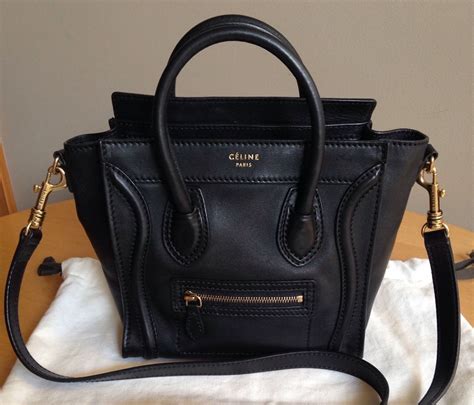 celine luggage nano smooth leather fake|celine nano luggage tote bag.